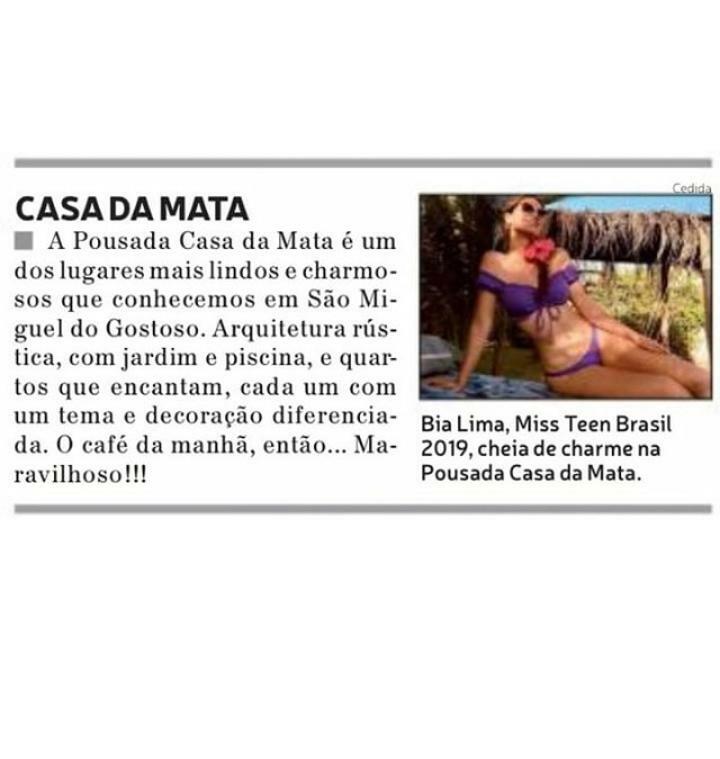 Pousada Casa Da Mata São Miguel do Gostoso Esterno foto